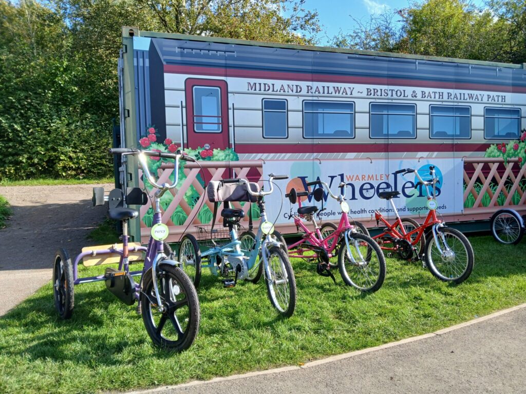 a collection of small tricycles